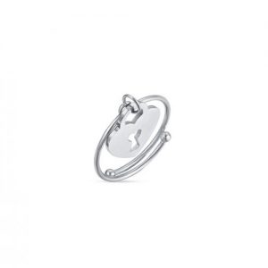Anello donna regolabile Luca Barra con cuore lucchetto ANK257