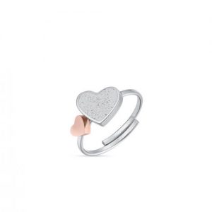 Anello donna regolabile Luca Barra con cuori ANK263