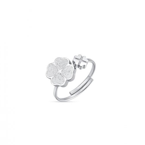 Anello-donna-regolabile-Luca-Barra-con-quadrifogli-ANK258 Anello donna regolabile Luca Barra con quadrifogli ANK258