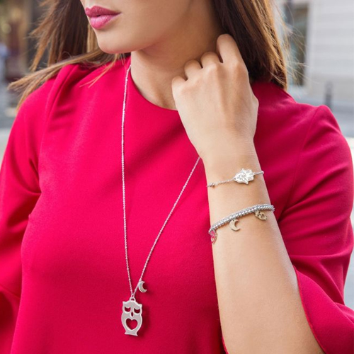 Collana-donna-Luca-Barra-lunga-Gufo-CK1259-2 Collana donna Luca Barra lunga Gufo CK1259-2