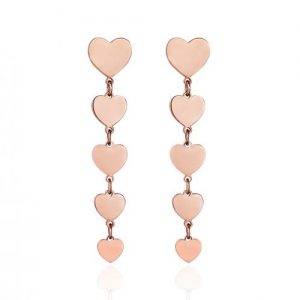 Orecchini donna Luca Barra con cuori OK1007
