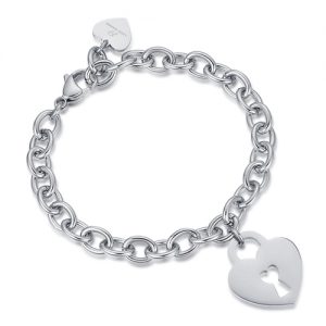 Bracciale donna Luca Barra Lucchetto a Cuore BK1873