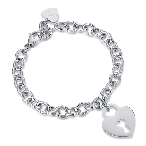Bracciale-donna-Luca-Barra-Lucchetto-a-Cuore-BK1873 Bracciale donna Luca Barra Lucchetto a Cuore BK1873