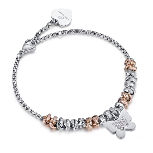 Bracciale-donna-Luca-Barra-con-ciondolo-Farfalla-BK1867 Bracciale donna Luca Barra con ciondolo Farfalla BK1867