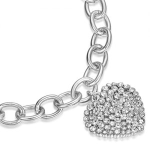 Bracciale donna Luca Barra con ciondolo cuore BK1504