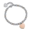 Bracciale donna Luca Barra cuore rosato BK1799
