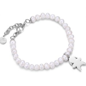 Bracciale donna con perle e ciondolo BK1582