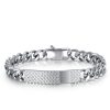 Bracciale uomo Luca Barra con lastra BA1120