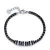 Bracciale uomo Luca Barra nero BA1132