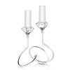 Candeliere a due fiamme Ottaviani Home con cristallo 77006