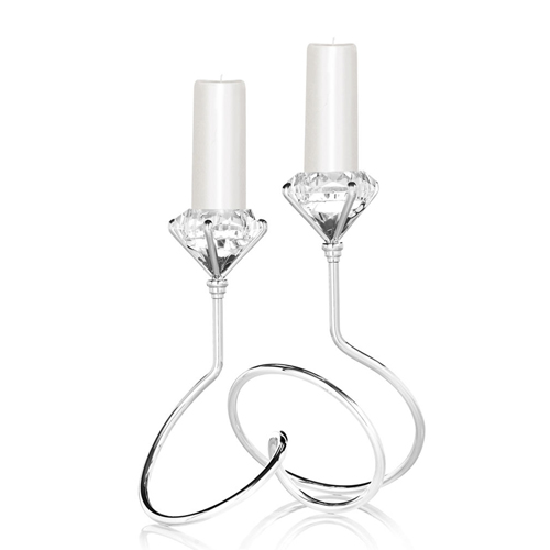 Candeliere-a-due-fiamme-Ottaviani-Home-con-cristallo-77006 Candeliere a due fiamme Ottaviani Home con cristallo 77006