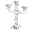 Candeliere in cristallo piombato Ottaviani Home tre fiamme 800220