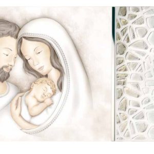 Capezzale con dettagli in argento Valenti Sacra Famiglia 98x48 18313-9L