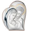 Capezzale in argento laminato Valenti Sacra Famiglia 21,5x26 cm 81050-4L