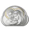 Capezzale in argento laminato Valenti Sacra Famiglia 23x16,3 cm 8002-4