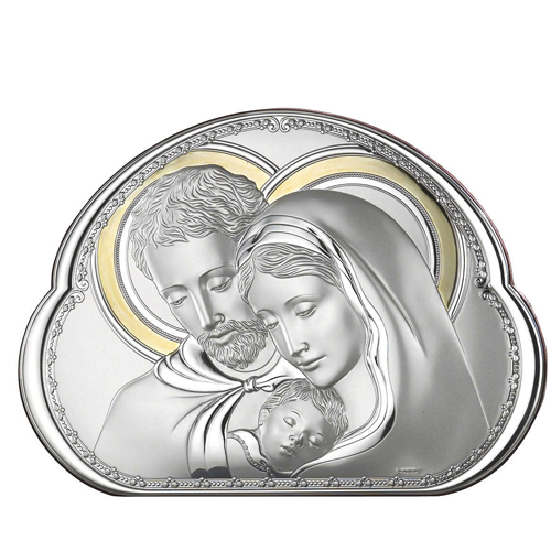 Capezzale-in-argento-laminato-Valenti-Sacra-Famiglia-23x16,3-cm-8002-4 Capezzale in argento laminato Valenti Sacra Famiglia 23x16,3 cm 8002-4
