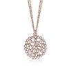 Collana donna rosata con cristalli CK1182