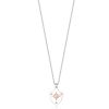 Collana uomo Luca Barra con ciondolo Rosa Dei Venti rosato CA424