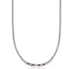 Collana uomo Luca Barra con pietre marroni CL227