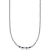 Collana uomo Luca Barra con pietre nere CL225