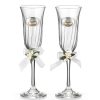Coppia di calici in cristallo Valenti 50° anniversario di matrimonio-Nozze d'oro 16508