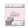 Cornice bimba in argento laminato Valenti con elefante 15x10 73202-3XLRA