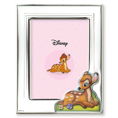 Cornice-bimba-in-argento-laminato-Valenti-linea-Disney-Bambi-9x13-D336-3LRA Cornice bimba in argento laminato Valenti linea Disney Bambi 9x13 D336-3LRA