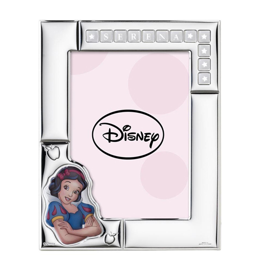 Cornice-bimba-in-argento-laminato-Valenti-linea-Disney-Biancaneve-13x18-D377-4LRA Cornice bimba in argento laminato Valenti linea Disney Biancaneve 13x18 D377-4LRA