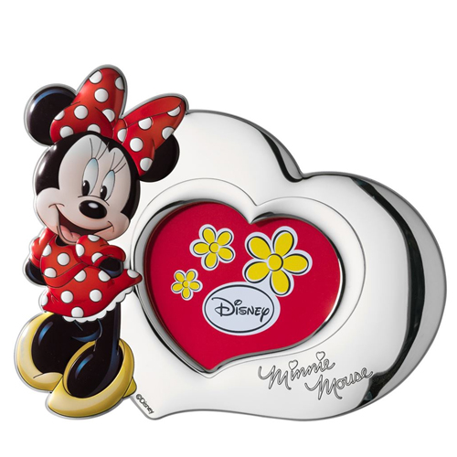Cornice-bimba-in-argento-laminato-Valenti-linea-Disney-Minni-13x11-D230-3XLRA Cornice bimba in argento laminato Valenti linea Disney Minni 13x11 D230-3XLRA