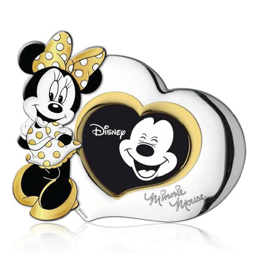 Cornice-bimba-in-argento-laminato-Valenti-linea-Disney-Minnie-13x11-D230-3XLORO Cornice bimba in argento laminato Valenti linea Disney Minnie 13x11 D230-3XLORO