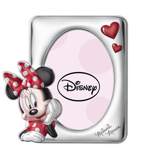 Cornice-bimba-in-argento-laminato-Valenti-linea-Disney-Minnie-13x18-D236-4LRA Cornice bimba in argento laminato Valenti linea Disney Minnie 13x18 D236-4LRA