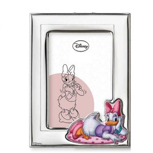 Cornice bimba in argento laminato Valenti linea Disney Paperina 9x13 D309-3LRA