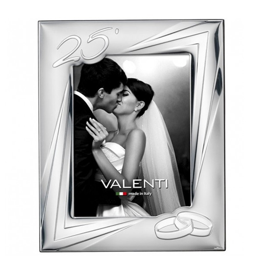 Cornice-in-argento-laminato-Valenti-25-anno-di-matirmonio-Nozze-d'argento-18x24-52032-5L Cornice in argento laminato Valenti 25° anno di matrimonio Nozze d’argento 13x18 52032-4L