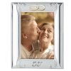 Cornice in argento laminato Valenti 50° anniversario di matrimonio Nozze d'oro 18x24 613-5L