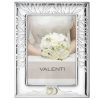 Cornice in argento laminato Valenti 50° anno di matrimonio con foglie 18x24 52053-5L