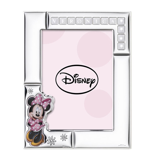 Cornice-in-argento-laminato-Valenti-linea-Disney-Minnie-13x18-D381-4LRA Cornice in argento laminato Valenti linea Disney Minnie 13x18 D381-4LRA