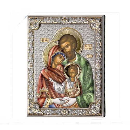 Icona-bizantina-in-argento-laminato-Sacra-Famiglia-20x26-85313-6LCOL Icona bizantina in argento laminato Sacra Famiglia 24×30 85313-7LCOL