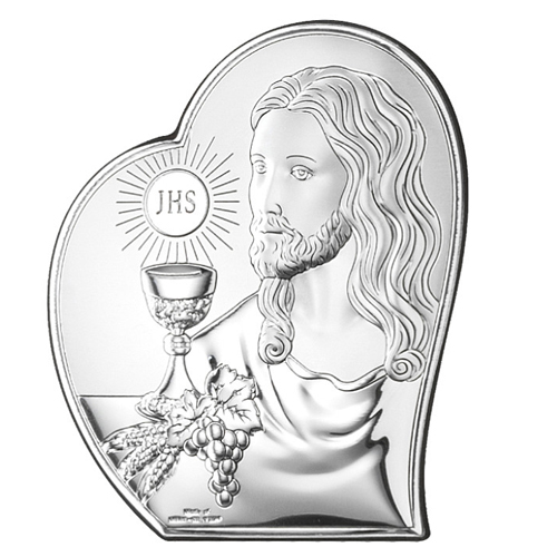 Icona-sacra-in-argento-laminato-Valenti-Cristo-81124-2L Icona sacra in argento laminato Valenti Cristo 81124-2L