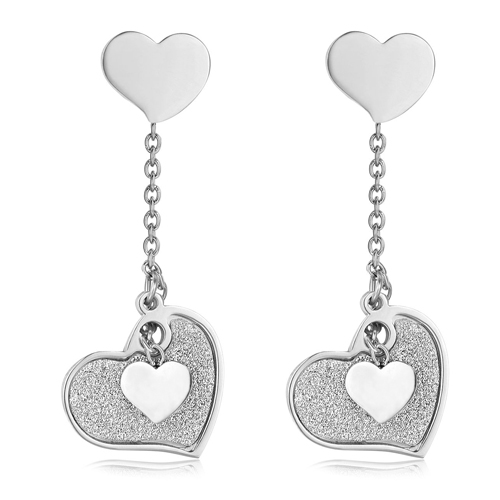 Orecchini-donna-Luca-Barra-Cuori-con-strass-OK928 Orecchini donna Luca Barra Cuori con strass OK928