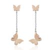 Orecchini donna pendenti Luca Barra con farfalle OK1026