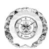 Orologio da tavolo in cristallo piombato rotondo Ottaviani 29737