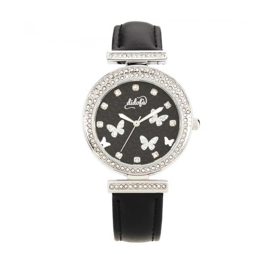 Orologio-donna-Didofá-con-farfalle-bianche-DF-3012C Orologio donna Didofà con farfalle bianche DF-3012C