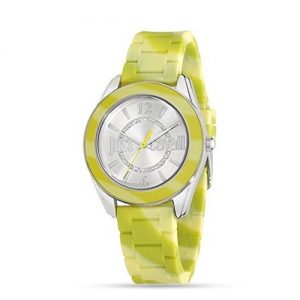 Orologio donna Just Cavalli 7251602504 Cassa in acciaio inossidabile Diametro della cassa: 38mm Cinturino realizzato in silicone color verde lime