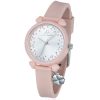 Orologio donna Luca Barra rosa con ciondolo quadrifoglio BW235