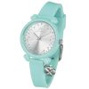 Orologio donna Luca Barra verde con ciondolo quadrifoglio BW232