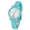 Orologio donna Luca Barra verde marino con ciondolo quadrifoglio BW233