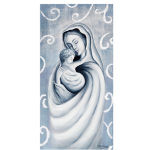Quadro su tela Ottaviani Maria col Bambino-Maternità 27440