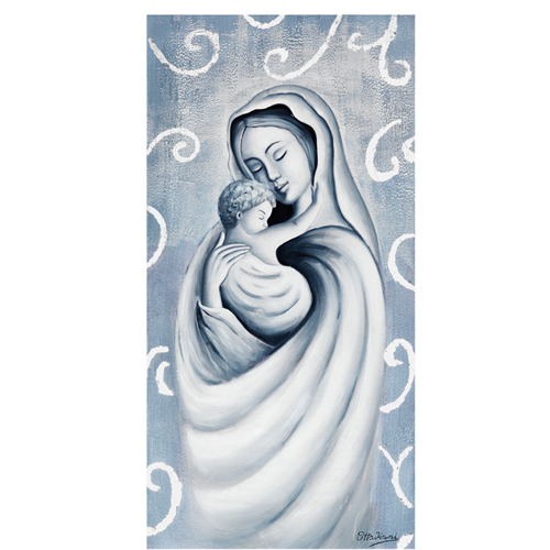 Quadro-su-tela-Ottaviani-Maria-col-Bambino-Maternitá-27440 Quadro su tela Ottaviani Maria col Bambino-Maternità 27440