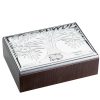 Scatola portagioie in argento laminato Valenti 25° anniversario di Matrimonio con Albero della Vita 40646-2