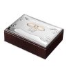 Scatola portagioielli in argento laminato Nozze d’oro Valenti 6136-2